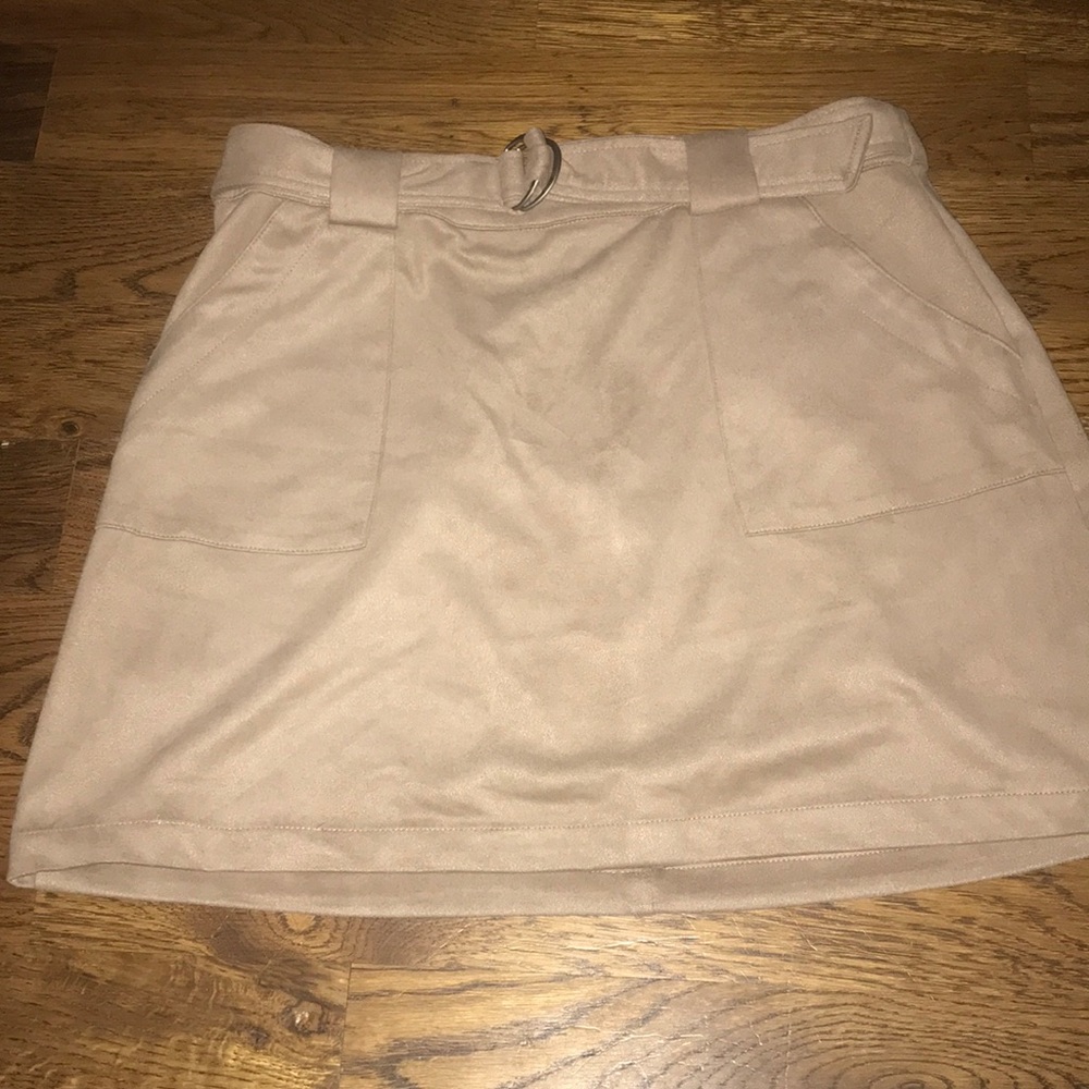 Lilly Rain Faux Suede Mini Skirt